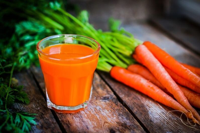 Jus de carotte pour la prostatite